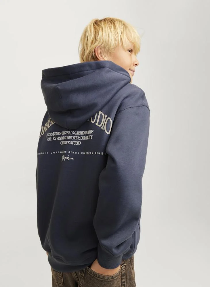 Jack & Jones Junior Kids Graphic Print Hoodie