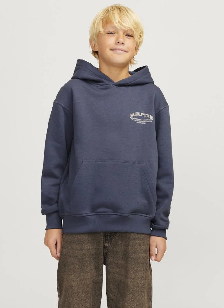 Jack & Jones Junior Kids Graphic Print Hoodie
