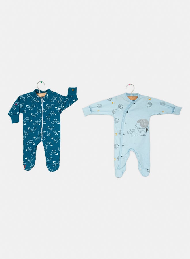 JOCKEY Baby Boy Fox Printed Summer Cotton Onsie