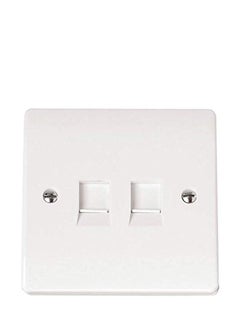 Snowlite SNOWLITE UK Telephone Socket (2 Gang) 