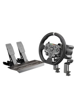 Moza MOZA R3 Licensed Racing Wheel & Pedals Bundle for PC, 3.9Nm DD Motor, 11" Wheel, Aluminum Build, ISF PU Grips, Steel Construction | R3-Bundle  - Image 1