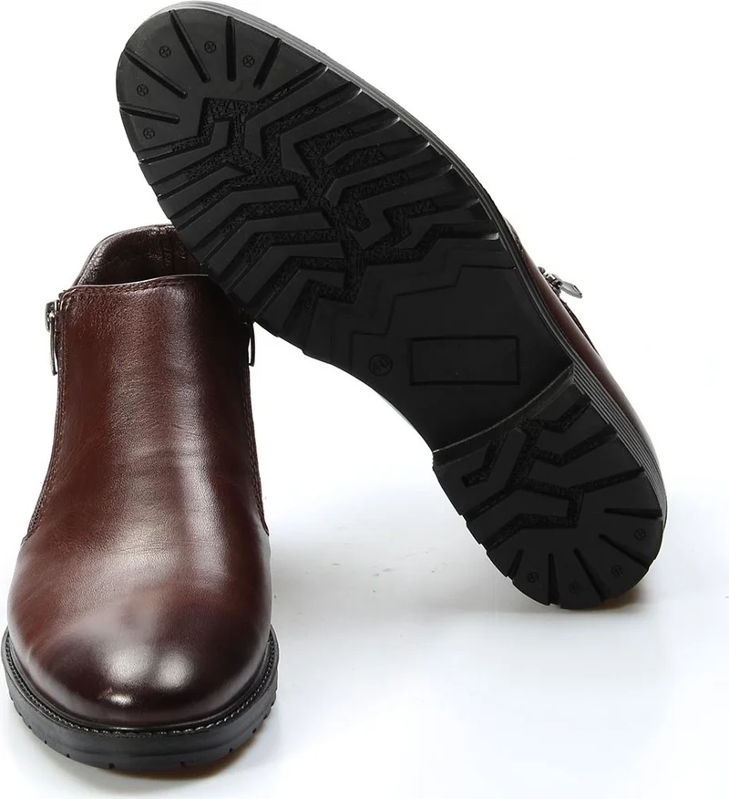 Fast Step Genuine Leather Brown Men's Classic Boots 671dma304