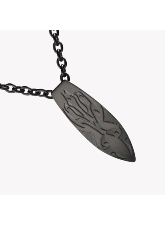 ZINK Men's Black Stainless Steel Necklace | ZJPD011GN - Image 2