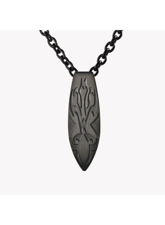 ZINK Men's Black Stainless Steel Necklace | ZJPD011GN - Image 1