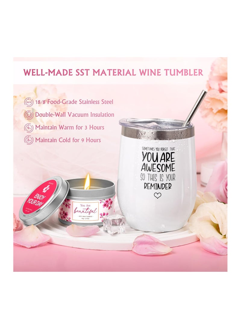 LUCOTIYA - Gifts for Women Birthday Gifts, Bath and Body Gifts Set- 10 Pcs Christmas Valentine's Mother's Day Gifts and Cherry Blossoms Self Care Package Gifts Women, Relaxing Gifts Basket - Image 1