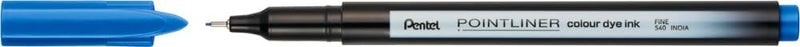 بنتل قلم Pentel S40 Pointliner، حبر صبغي ملون، سمك خط 0.4 مم، لون أزرق فيكتوريا (قلم واحد) - Image 2
