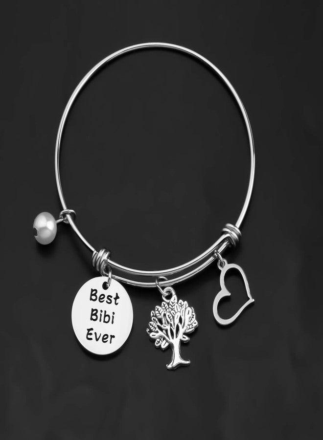 MAOFAED Bibi Bracelet Bibi Present, Grandmother Present, Mother’s Day Present, Best Bibi Ever Grandmother Bracelet Birthday PresentFor Grandma (best bibi ever) - Image 5