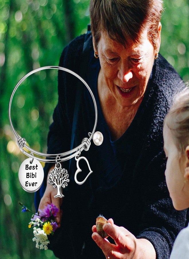 MAOFAED Bibi Bracelet Bibi Present, Grandmother Present, Mother’s Day Present, Best Bibi Ever Grandmother Bracelet Birthday PresentFor Grandma (best bibi ever) - Image 4