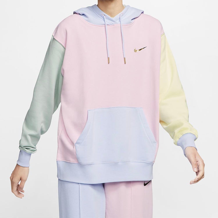 Nike (WMNS) Nike Sportswear Hoodie Swoosh Foam 'Pink Pistachio Frost' - Image 1