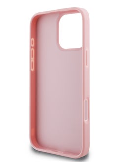 GUESS iPhone 16 Pro Case  Fixed Glitter Hard back cover / Drop protection / Slim Profile / Easy Snap-On- Pink  - Image 2