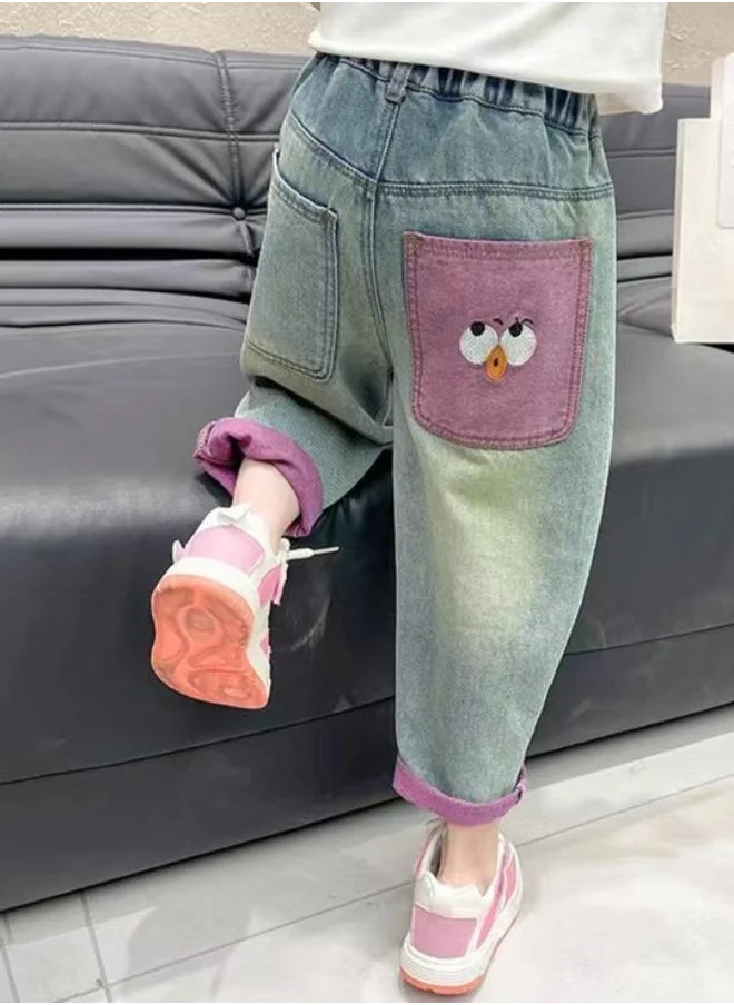 YUNIQEE Light Blue Relaxed High Rise Solid jeans