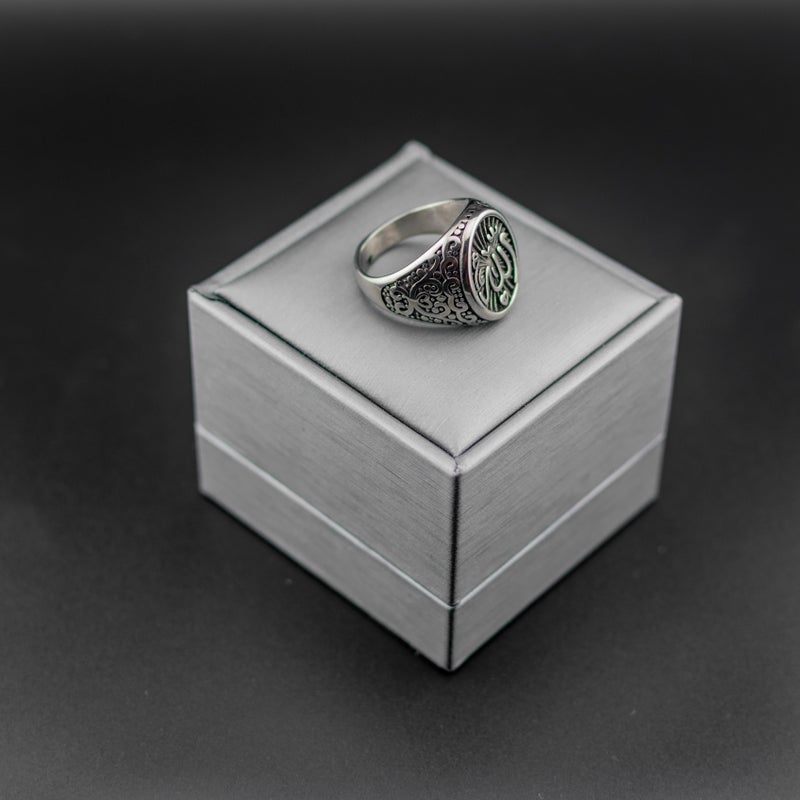 Silver Stainless Steel Ring For Him - Size 9 - Image 2