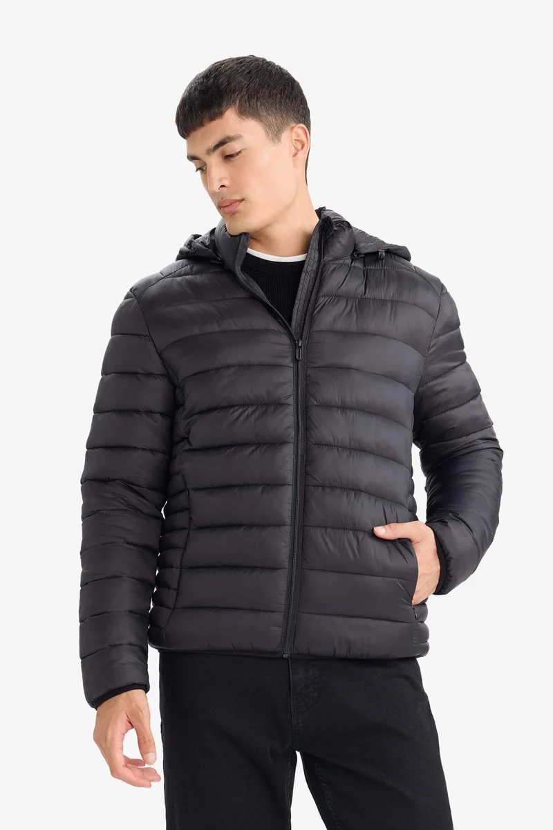 Defacto  Waterproof Slim Fit Puffer Jacket for Men | Best Price UAE