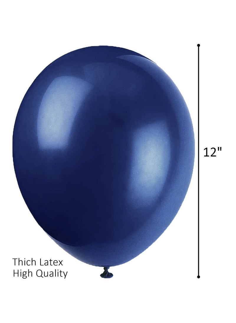 بيبي لاند مجموعة بالونات زينة حفلة عيد ميلاد ، بالونات لافتة عيد ميلاد سعيد وبالونات نجمة رقائق معدنية هامشية ، بالونات قصاصات ورق كاملة ، طقم زينة عيد ميلاد (أزرق / شظية) - Image 3
