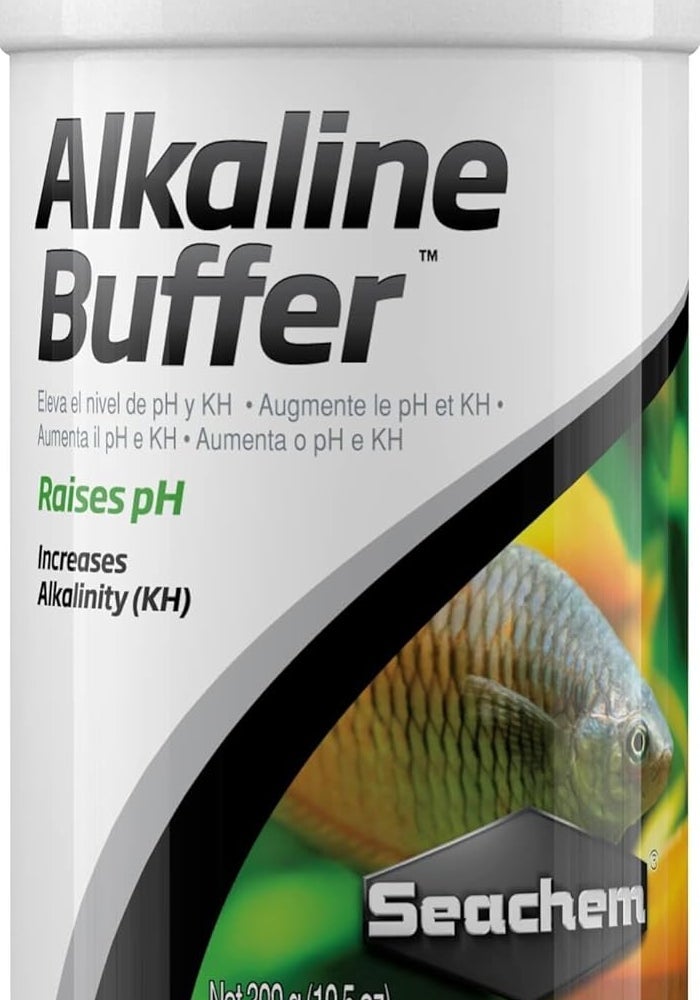 Seachem Alkaline Buffer for Freshwater Aquariums - 300g (10.5oz) - Raises pH and Increases Alkalinity (KH) - Image 1