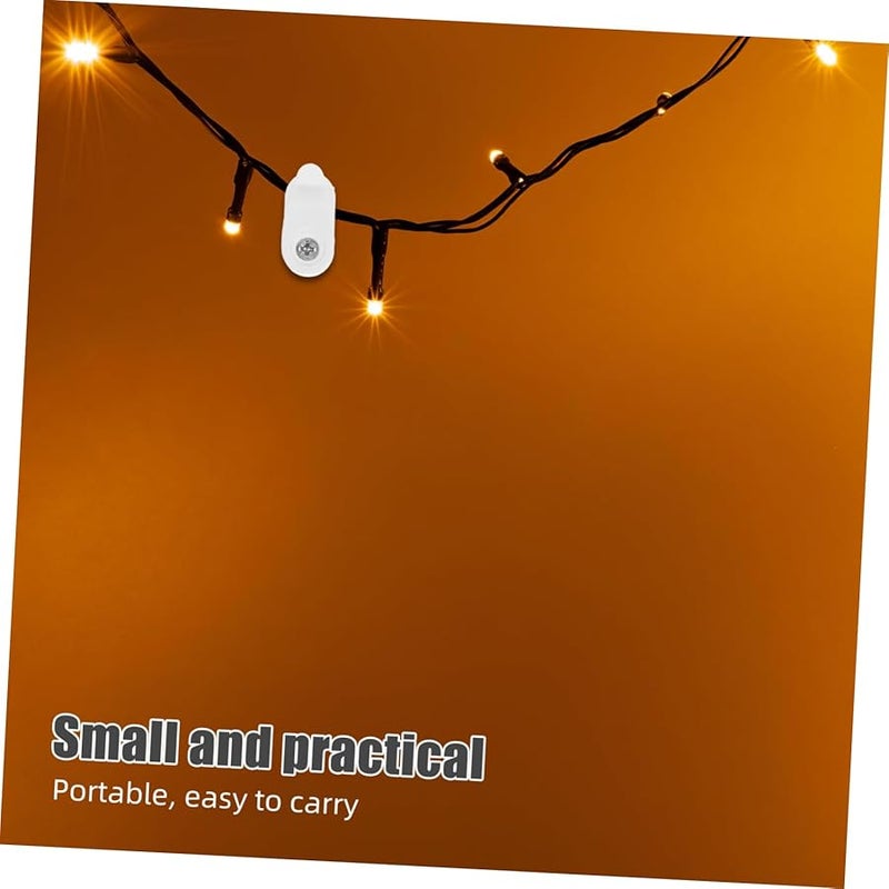 VICASKY 10 قطع من خطافات الإضاءة البلاستيكية المقاومة للرياح ومشابك LED لتزيين الحدائق والفسحات الخارجية - Image 5