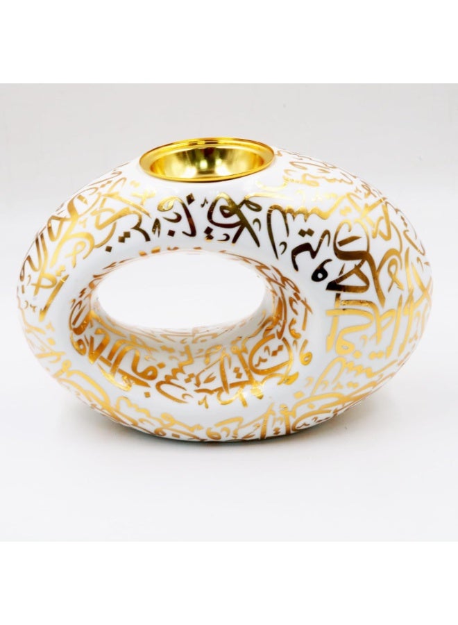 Bakhoor BoSidin New Incense Burner, Charcoal Incense Holder, Frankincense Resin Incense Burner for Home Fragrance, Home Decoration, Meditation, Spa Aromatherapy- Nice Gift for All Occasions (White) - Image 1