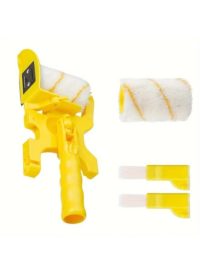 Professional Multi Function Wall Painting Roller Set Long Handle Yellow - Image 1