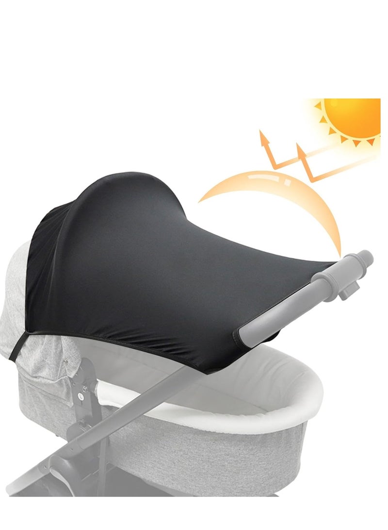 Pushchair Stroller Sunshade, UV Stroller, Protective Stroller Sunshade, Easy Install Pushchair Sunshade, All-Weather Pushchair Sunshade with Ventilation for Toddler - Image 1