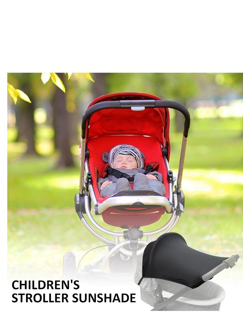 Pushchair Stroller Sunshade, UV Stroller, Protective Stroller Sunshade, Easy Install Pushchair Sunshade, All-Weather Pushchair Sunshade with Ventilation for Toddler - Image 3