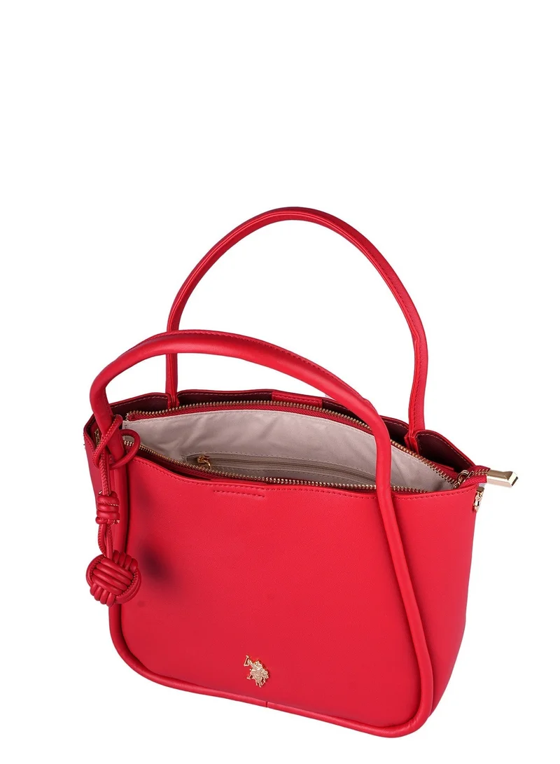 U.S. Polo Assn. RED U.S. Polo Assn. Women's Shoulder Bag, Ladies Large Capacity Shoulder Bag Handbag Tote Bags Clutch Bag, Women's Leather Hobo Bag, Women's Tote Bag, Women's Shoulder Bag, Women's Hand Bag, Women's Travel Bag, for Office Sling Bag Side Bag and Girls College Students  | Best Price UAE