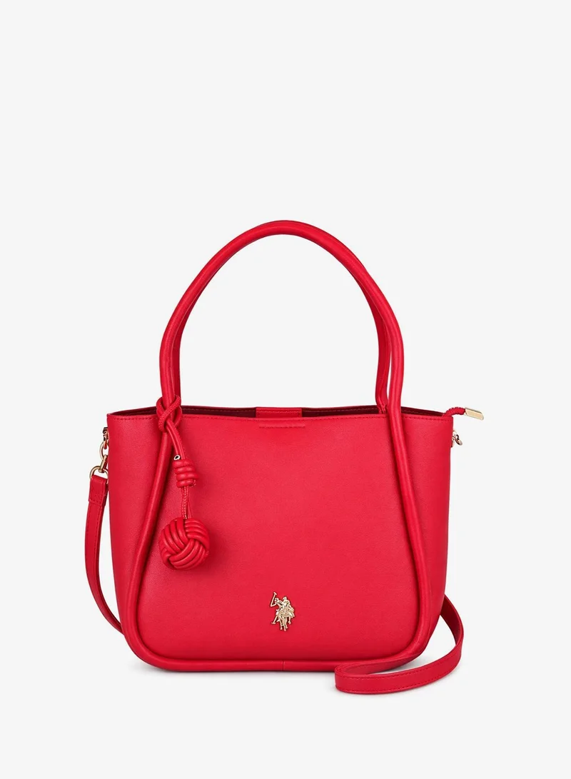 U.S. Polo Assn. Women's Shoulder Bag, Ladies Bag Crossbody Bag & Handbag for Ladies Travel Bag for Girls Red