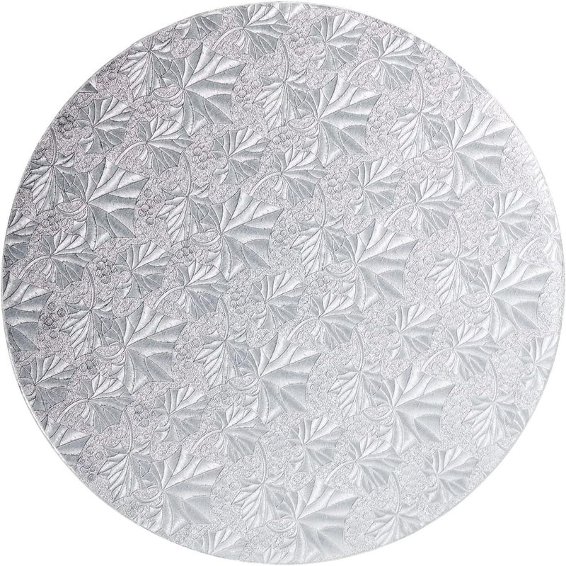 Juvale 3 Pack Silver Foil Corrugated 12 Inch Cake Boards Set for Weddings Baking Dessert Decorating Supplies Sturdy Base for MultiLayer Cakes and Treats - Image 5