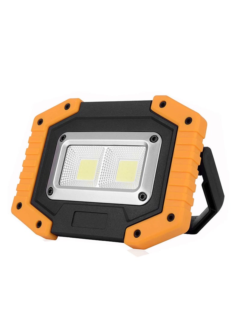 KASTWAVE LED Work Light 2 COB 30W 1500LM Rechargeable Portable Waterproof LED Flood Lights for Outdoor Camping Hiking Emergency Car Repairing Household and Job Site Lighting  - Image 1