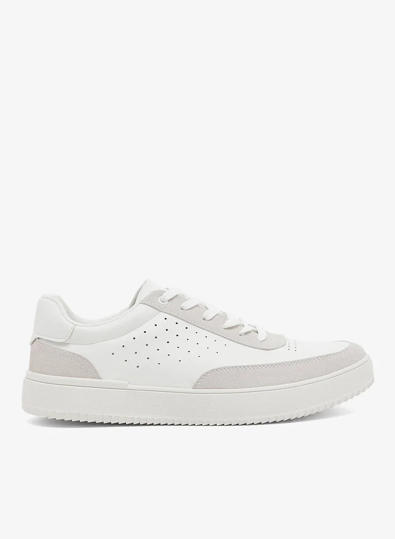 Robert Wood Brogue Detail Casual Sneakers