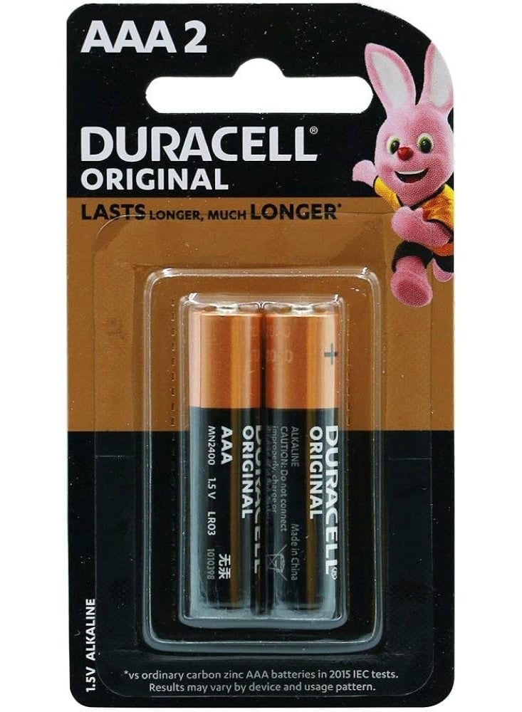 Duracell 2x Battery AAA - Image 1