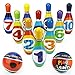 iPlay, iLearn مجموعة ألعاب البولينغ للأطفال iPlay iLearn 10 دبابيس فوم وكراتين للعب الداخلي والخارجي هدية تعليمية لحفلة عيد الميلاد للأطفال من 18 إلى 24 شهرًا و2 إلى 3 سنوات - Image 4