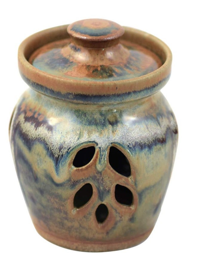 Modern Artisans مجموعة توسكان فارمهاوس: مرطبان لحفظ الثوم من الخزف الحجري، صنع في أمريكا - Image 2