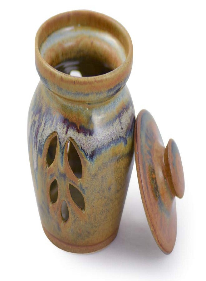 Modern Artisans مجموعة توسكان فارمهاوس: مرطبان لحفظ الثوم من الخزف الحجري، صنع في أمريكا - Image 1