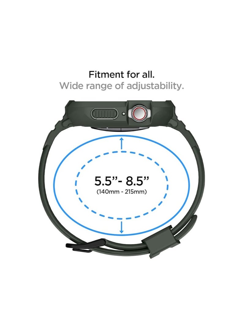 Spigen Rugged Armor PRO designed for Apple Watch Band with Case for Series 9/8/7 (45mm) and Series SE2/6/SE/5/4 (44mm) - Image 3