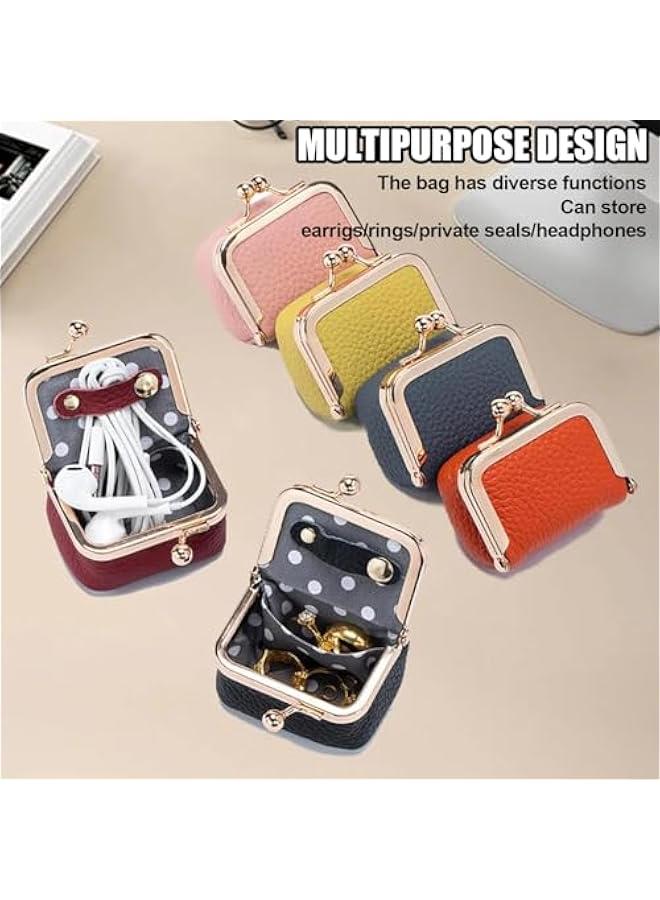 عربست صندوق مجوهرات مصنوع من جلد طبيعي، منظم مجوهرات صغير للنساء، علبة مجوهرات محمولة مستوحاة من الزمن القديم من جلد طبيعي مع قفل قبلي، حافظة مجوهرات صغيرة للسفر (أزرق) - Image 3