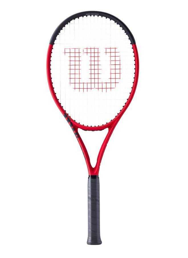 Wilson Clash 100 V2 Tennis Racket, 16x19, Adults, Intermediate/ Advanced - Red/ Black  - Image 1