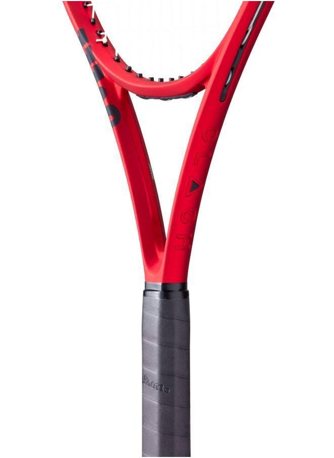 Wilson Clash 100 V2 Tennis Racket, 16x19, Adults, Intermediate/ Advanced - Red/ Black  - Image 4