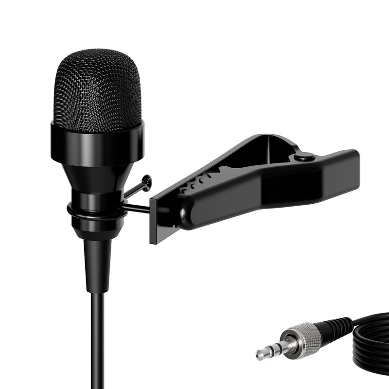 JK J K Pro Condenser Lavalier Lapel Microphone MIC-J 017 Compatible with Sennheiser Wireless Transmitter - Noise Cancelling Mic - Image 1