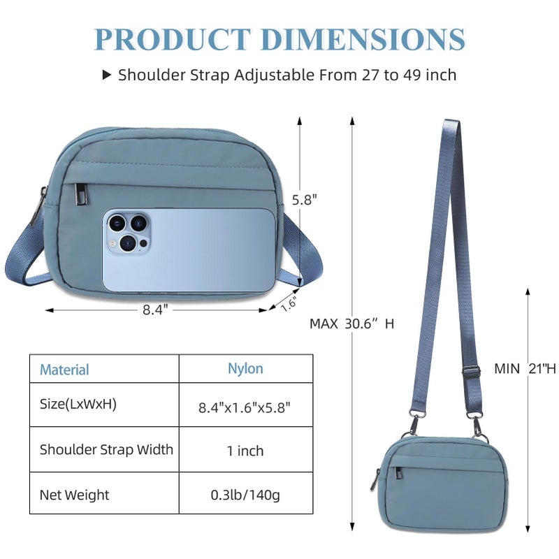 MAXTOP Small Crossbody Bags for Women with Detachable Strap Fanny Packs for Women Sling CellPhone Purse for Travel Essentials Dark Blue - Image 5