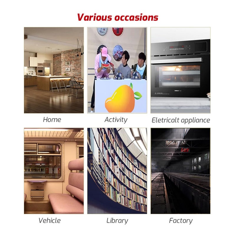 مقياس الديسيبل الرقمي مع شاشة عرض LCD لدرجة الحرارة والرطوبة 30-130 ديسيبل قابلة لإعادة الشحن - Image 3