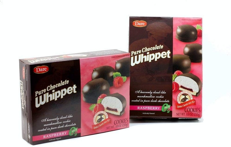 Dare Pure Chocolate Whippet Cookies with Raspberry - Image 1