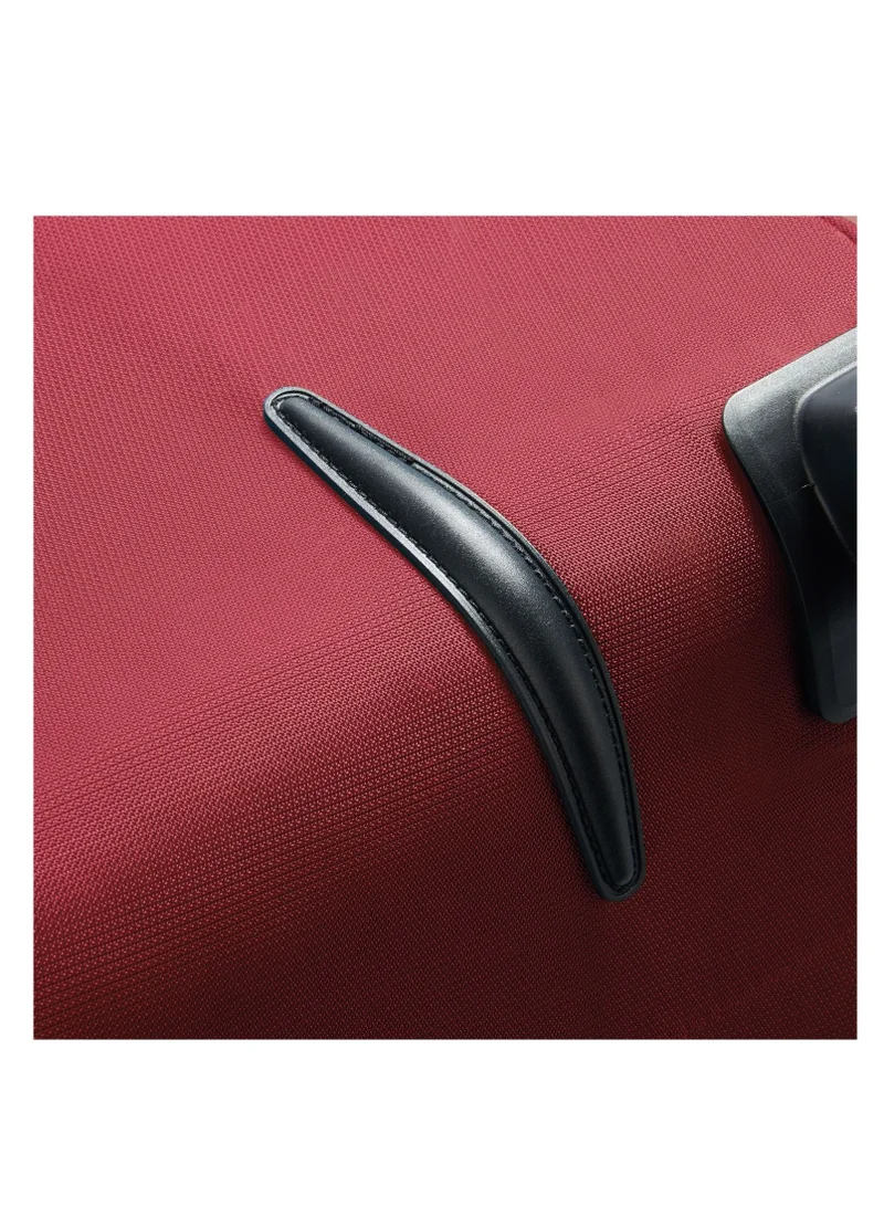 DELSEY Paris Cuzco 82cm Softcase 4 Wheel Expandable Check In Trolley Case Red