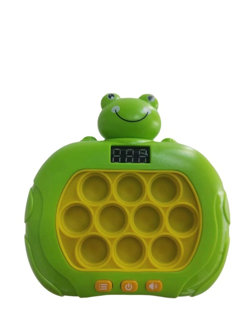 لعبة الضفادع الإلكترونية سريعة الدفع بالضوء المضيء للضفادع ، آلة لعبة الألغاز، لعبة الفقاعات المنبثقة من الفقاعات الحسية هدايا أعياد الميلاد - Image 1