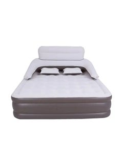 FULL JOY Blow Up Air Mattress with Built-in Electric Pump Inflatable Queen Size Air Mattress with Headboard  - Image 4
