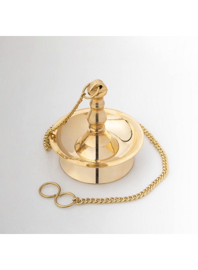 AKSHATA/ Hanging Diya/NILAVILAKKU/Hanging LAMP/Kerala LAMP/Brass Oil LAMP/Deepak (1, 10) Brass - Image 1