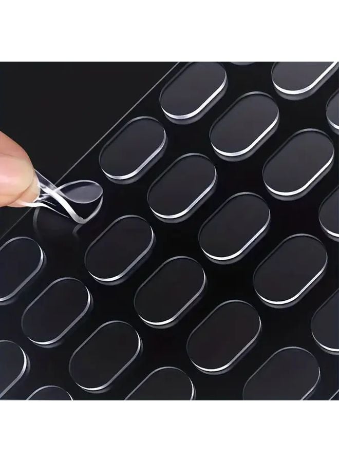 80 Pcs Heavy Duty Double Sided Adhesive Tape Transparent Traceless Glue 0 39in - Image 2