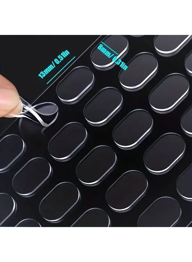 80 Pcs Heavy Duty Double Sided Adhesive Tape Transparent Traceless Glue 0 39in - Image 4