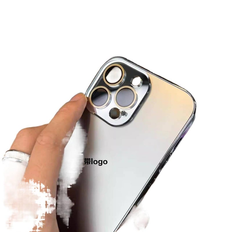 غطاء واقي بPC لـ iPhone 12 Pro Max مع مقاومة الصدمات وحماية من السقوط مع مقاومة الصدمات مع مقاومة بصمات الأصابع مع لمسة نهائية غير لامعة باللون Gold مقاوم للصدمات باللون الذهبي - Image 3