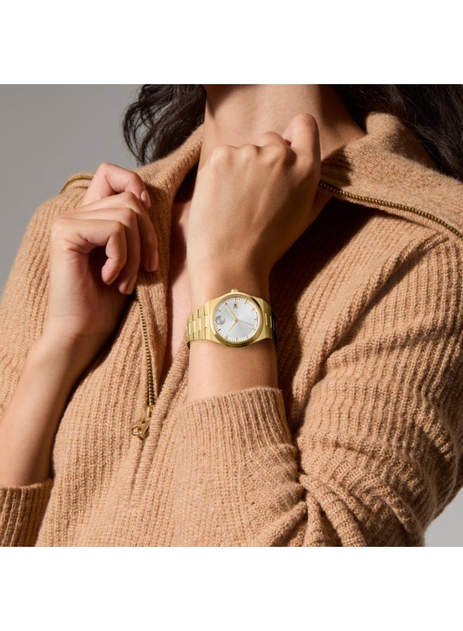 Movado Bold Quest Swiss Qtz Round Dial Women's Watch 3601196 - Image 4