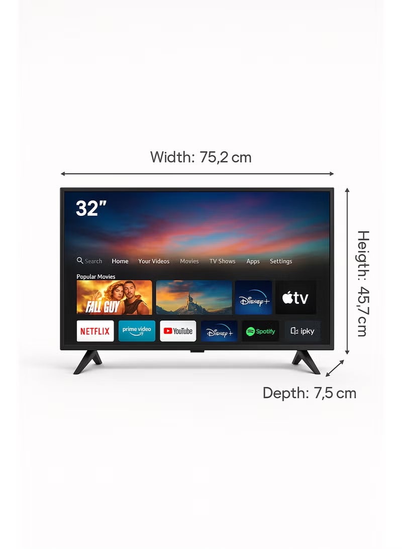 QLD شاشة سمارت - 32 بوصة - اندرويد 14 - LED - بدون إطار - SRET-32S1 - Image 2